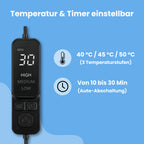 Bedieneinheit der MediMask mit drei Temperaturstufen und Timer
